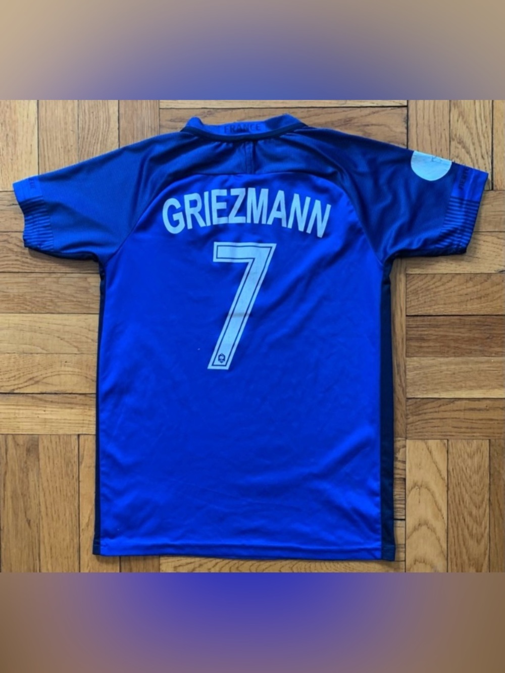 Nike France Soccer Blue Jersey Number 7 - Picture 2 of 14